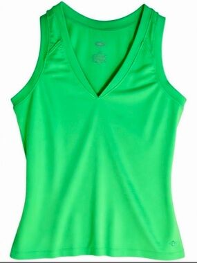 Athletic Works Tank Top Womens Vibrant Neon Green Flattering